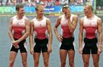 Gyldent. Sådan så det ud, da 'guldfireren' gjorde sig klar til at få hængt guldmedaljer om halsen ved OL i Beijing. Dengang var besætningen Thomas Ebert, Morten Jørgensen, Mads Kruse Andersen og Eskild Ebbesen. 