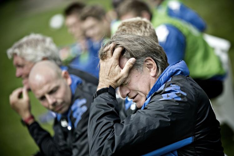 Skuffet. FCK-træneren er lettet over, at senegaleseren er fortid i FCK. 