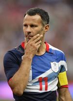 Legendarisk. Manchester United-spilleren Ryan Giggs er anfører for det fælles britiske OL-hold i fodbold. 