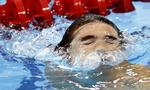 snævert. USA's Michael Phelps puster ud efter sin første optræden ved OL. 