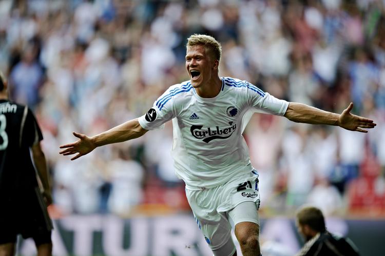 STORTALENT. 19-årige Andreas Cornelius startede inde for FC København og kvitterede med sin anden sæsonscoring. 