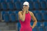 rekord. Lotte Friis gør sig klar til 400 m fri, hvor hun sikrede sig OL-finale. 