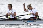 semifinale. Anne Lolk (t.h.) dedikerer semifinalepladsen til makkeren Juliane Elander Rasmussen 