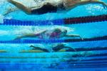 REKORD. Lotte Friis satte nordisk rekord i 400 meter fri, men det var ikke nok til en medalje. 