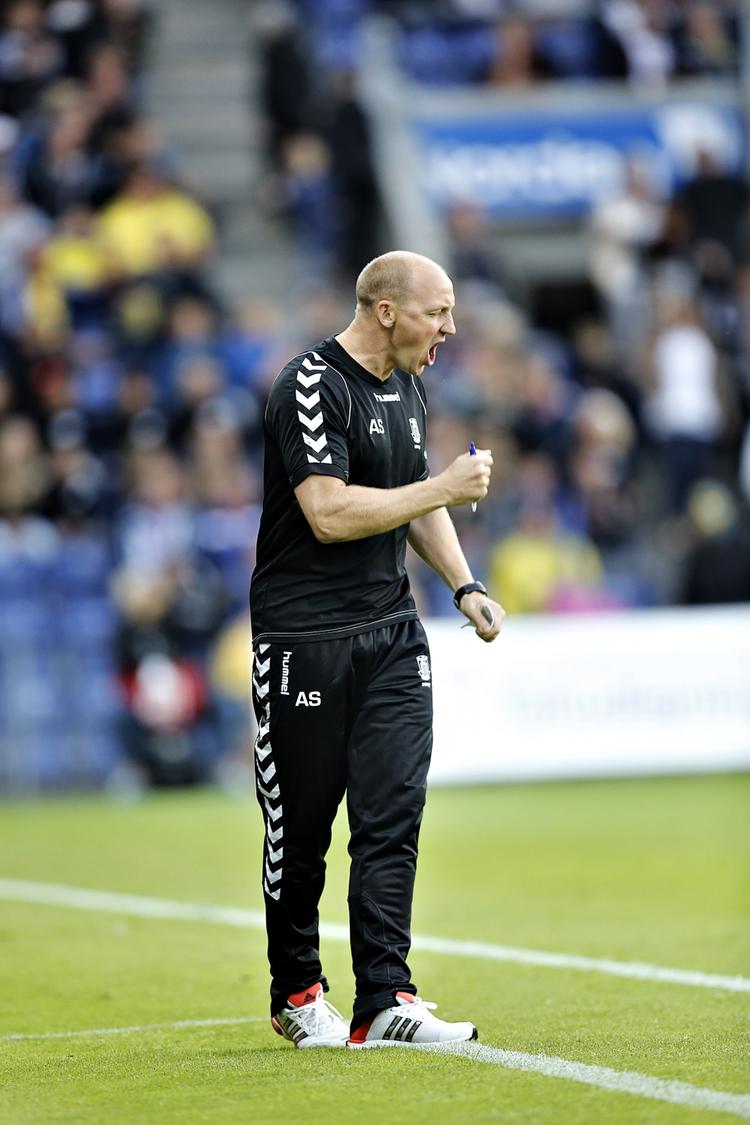 Tilfreds. Brøndby fik sin første sejr i seks kampe. 