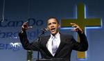 Kirkelig. Barack Obama holder tale i kirken St. Mark Cathedral i 2007, da han endnu var senator. En stor del af Obamas valgsejr i 2008 tillægges, at mange afroamerikanske præster anbefalede deres menigheder at stemme på ham. 