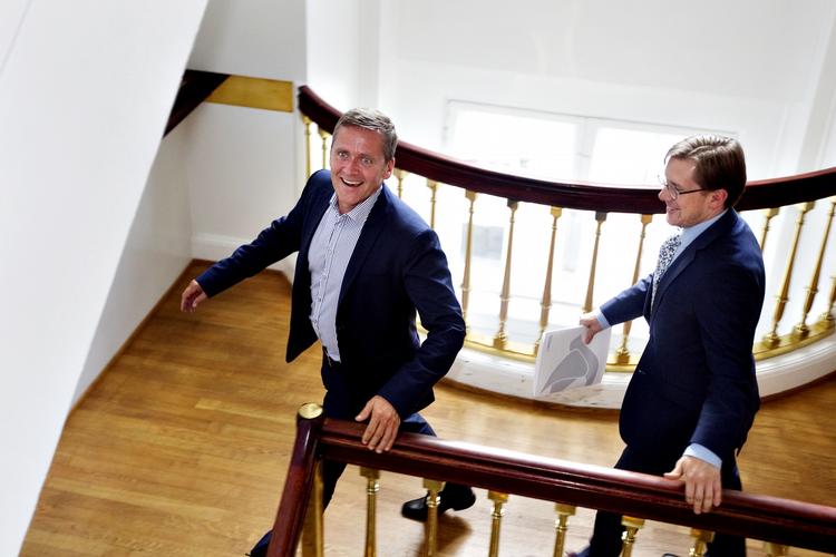 politik. Partiformand Anders Samuelsen, politisk ordfører Simon Emil Ammitzbøll og de andre folketingsmedlemmer fra Liberal Alliance henligger sidste del af sommergruppemøde til Vejle. 