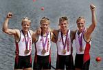 Bronze. Jacob Barsøe, Morten Jørgensen, Kasper Winther Jørgensen og  Eskild Ebbesen hentede Danmarks anden medlaje ved OL i London. 