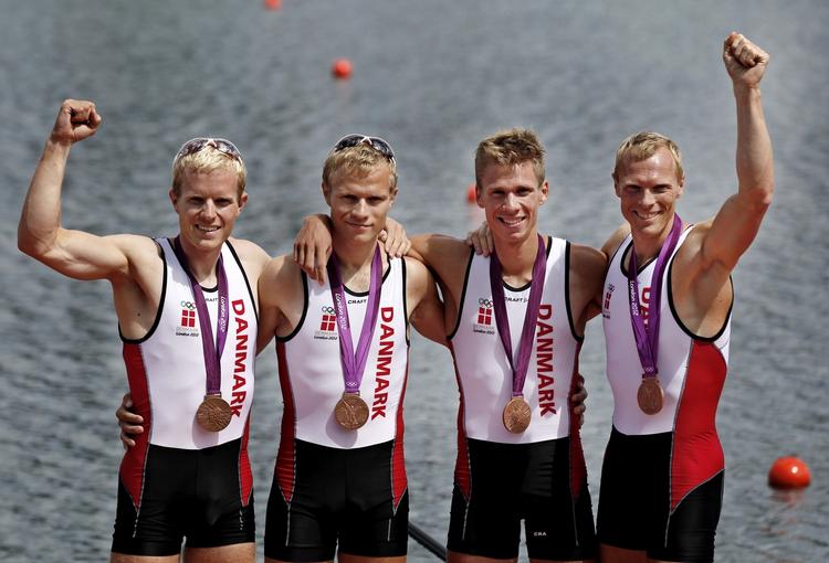 Bronze. Jacob Barsøe, Morten Jørgensen, Kasper Winther Jørgensen og  Eskild Ebbesen hentede Danmarks anden medlaje ved OL i London. 