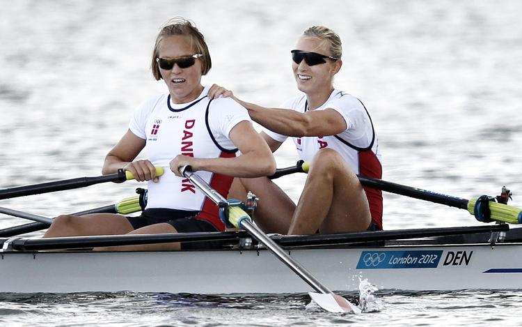 fjerdeplads. Anne Lolk Thomsen (th) og Juliane Elander Rasmussen fulgte godt med de bedste i OL-finalen, hvor danskerne dog ikke kunne kæmpe med om medaljerne. 