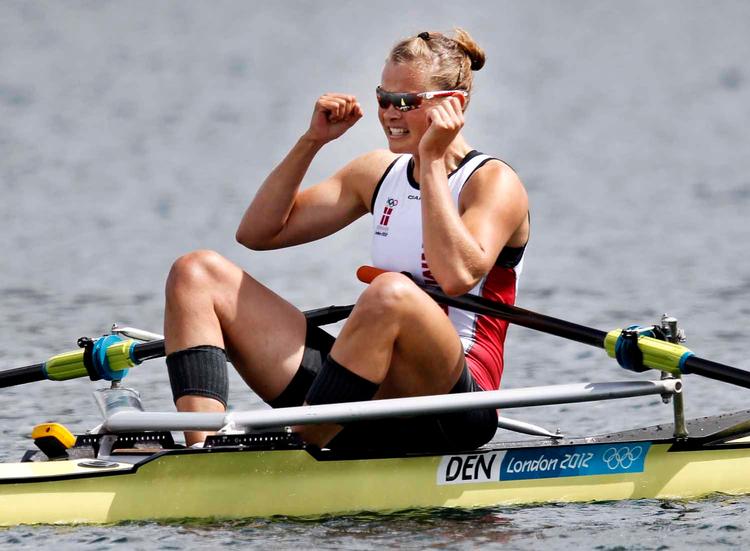 glad. Fie Udby Erichsen jubler efter sølvmedaljen er en realitet. 