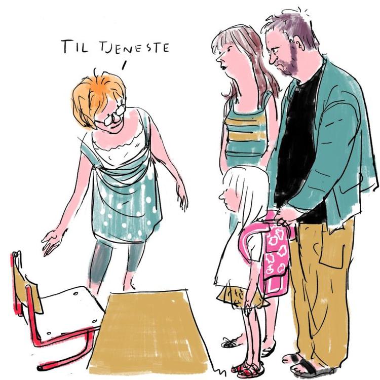 Tegning: Mette Dreyer. 