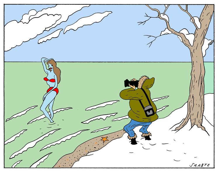 Tegning: Jørgen Saabye. 