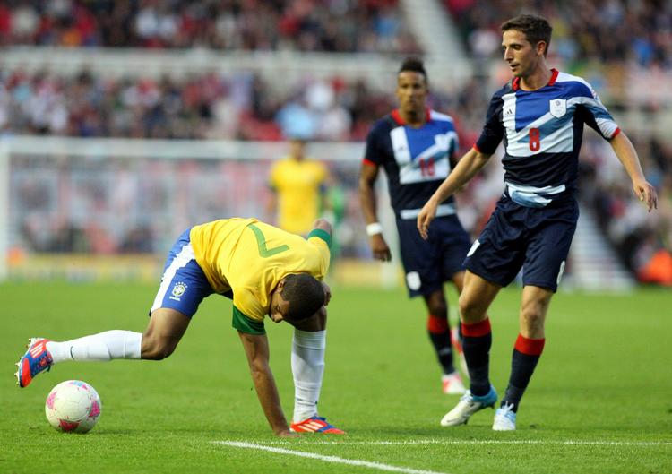 OL. Joe Allen (th) har senest repræsenteret Storbritannien ved OL London. 