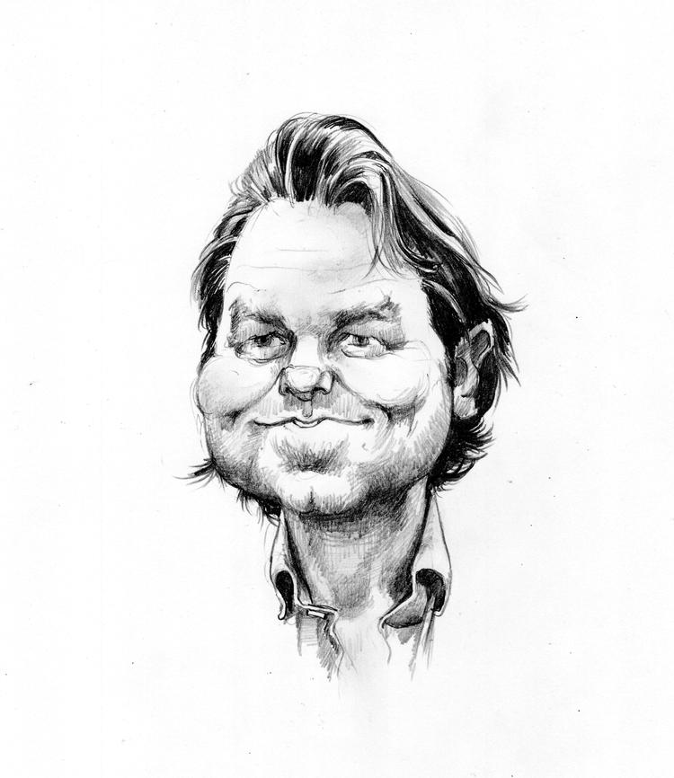 DR2. Den nyansatte kanalchef vil hellere kaldes begavet end klog. Tegning: Roald Als 