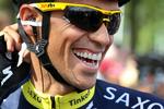 comeback. Alberto Contador er tilbage i den nye trøje for Bjarne Riis' mandskab. 