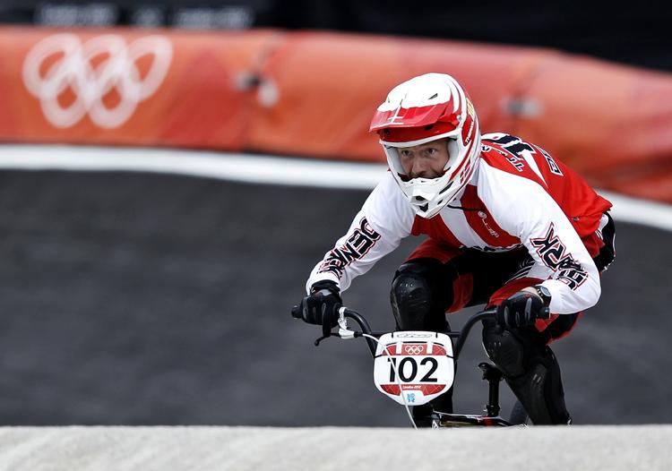 Rutineret. Med sine 28 år er Morten Therkildsen en af de ældste i BMX-feltet. 