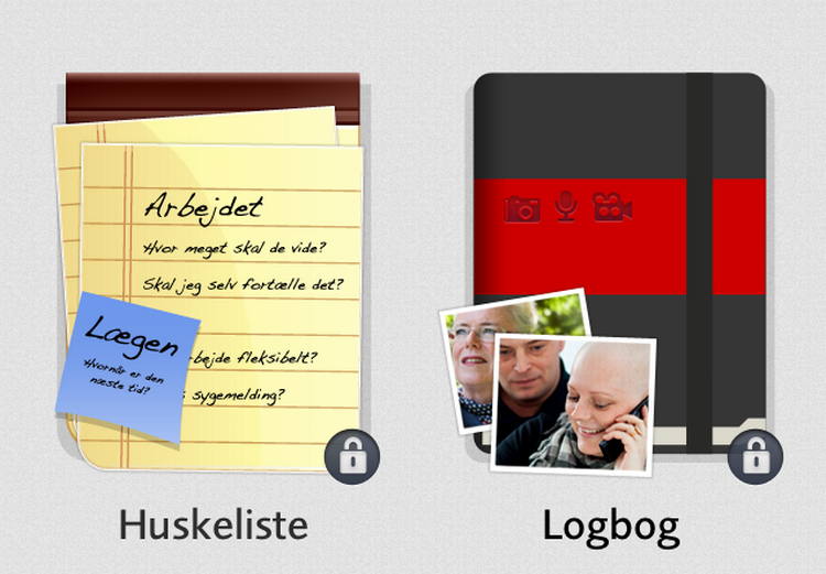 Hjælper. Den nye app fra kræftens bekæmpelse indeholder blandt andet en huskeliste og en kalender. 