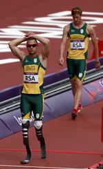 Finaleklar. Skuffelse blev til lettelse for Oscar Pistorius og holdkammeraterne. 
