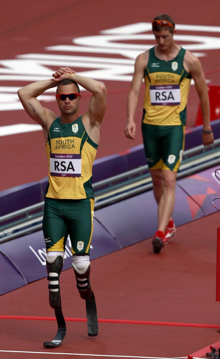 Finaleklar. Skuffelse blev til lettelse for Oscar Pistorius og holdkammeraterne. 