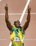 suveræn. Usain Bolt vandt 200 meterløbet med en pæn margin ned til sine to landsmænd på de næste pladser i OL-finalen. 