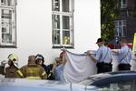 Fanget. Hele natten sad en 27-årig mand fast i en skorsten på Frederiksberg. 