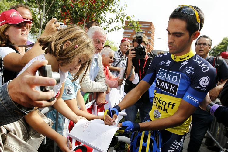 FORMSTÆRK. Alberto Contador viser fin form i sit combackløb Eneco Tour 