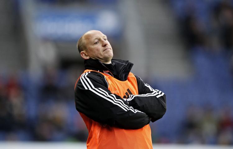 ÆRGERLIG. Ofte i sin tid som Brøndby-træner har Auri Skarbalius måtte trække den bitre mine frem. 