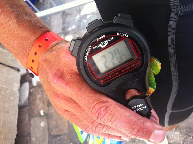 ADVARSEL. Hvis man ikke overholder jernmandslovene, kommer motorcykelofficial og idømmer 4 minutters advarsel. 