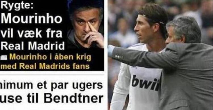 Billedlir. Når man leger med et kaosdesign som på eb.dk, vil billederne uvægerligt tale mystisk sammen en gang imellem. Her er det dog Mourinho begge steder, hvilket gør den til lidt af en klassiker. Tak til Christian Ohn for klippet. 