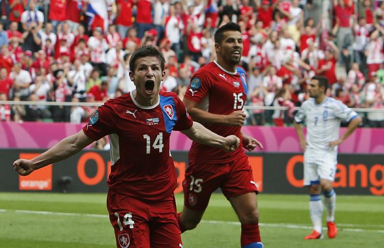 Målkonge. Vaclav Pilar scorede i fredags mod Rusland og var også på pletten mod Grækeland. 