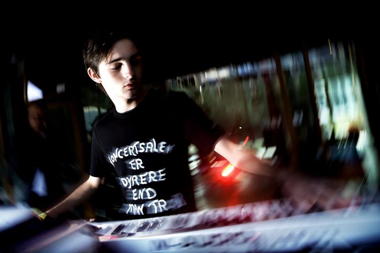Jazzmand. Mike Sheridan spiller her til den elektroniske musikfestival i DR-byen. Som 15-årig. 