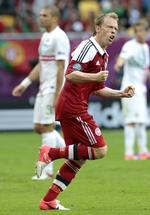 solgt. Michael Krohn-Dehli spillede en flot EM-slutrunde og scorede to af de danske mål. 