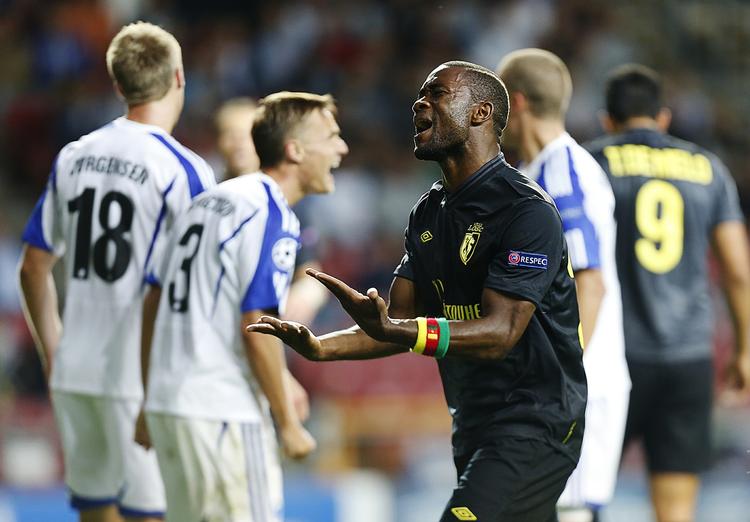 Ærgrelse. Lille-spillerne manglede effektivitet foran målet mod FC København. 