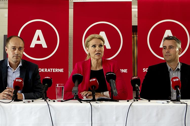 bøller. Statsminister Helle Thorning-Schmidt benyttede pressemødet i forbindelse med Socialdemokraternes sommergruppemødet til at kommentere optøjerne i Vollsmose. 