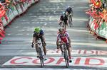 HURTIGST. Joaquim Rodriguez (th) var hurtigere end Contador (bagerst), da årets Vuelta a Espana for første gang blev afgjort på en stigning. 