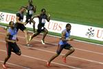 9.69. Kun Usain Bolt har været hurtigere end de 9,69 sek., som Yohan Blake brugte på at vinde i Lausanne. 