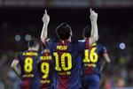 Igen. Lionel Messi var selvfølgelig blandt Barcelons målscorere. Han bragte hjemmeholdet foran 2-1 på straffe. 