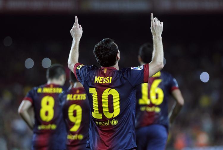 Igen. Lionel Messi var selvfølgelig blandt Barcelons målscorere. Han bragte hjemmeholdet foran 2-1 på straffe. 