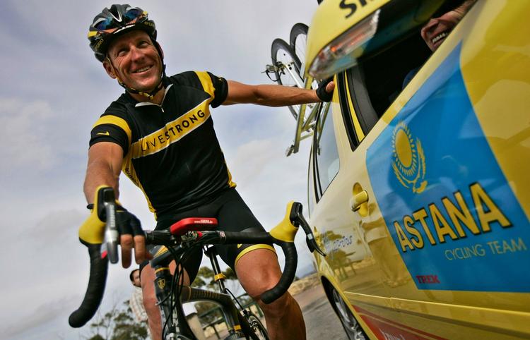 TRÆNINGSTUR. Her ses cykelrytteren under en tur i Australien. 