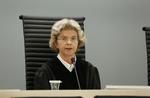 Dommer. Wenche Elisabeth Arntzen var ikke enig i den første psykiatriske redegørelse, som erklærede Breivik sindssyg. 