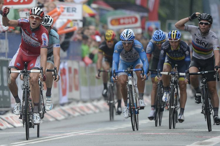 Overraskelse. Alexander Kristoff snød favoritterne på fjerde etape. 