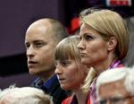 Familieidyl. Helle Thorning-Schmidt og Stephen Kinnock ses her til OL, hvor de bl.a. overværede håndboldkampen mellem Norge og Danmark. 