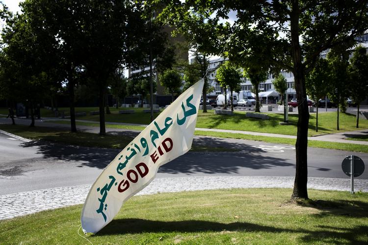 Vollsmose. Nogle muslimer finder det åbenbart relevant at markere eid med frygt og blodsudgydelser. 