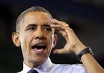 USA's præsident Barack Obama deler ørefigner ud til sin konkurrent Mitt Romney i interview. 