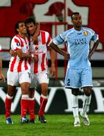 2008. Den svenske forsvarsspiller Benjamin Kibebe (t.h.) var en del af FCN-holdet for fire år siden. Han blev solgt til en klub i Schweiz, men er nu tilbage i Superligaen hos FC Midtjylland. 