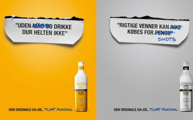 Drukappel. Når Ga-Jol markedsføres med opfordring til druk strider det mod reglerne, mener Alkoholreklamenævnet. 