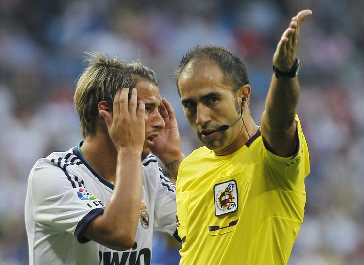 UDVIST. Real Madrids Fabio Coentrao er formentlig ikke særlig stolt af sin egen opgørsel under gårsdagens kamp mod Getafe. 