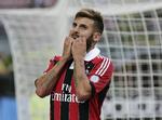 flugt. En af de tilbageblevne Milan-spillere,  Antonio Nocerino, græmmer sig over en brændt chance i weekendens nederlag til Sampdoria. 