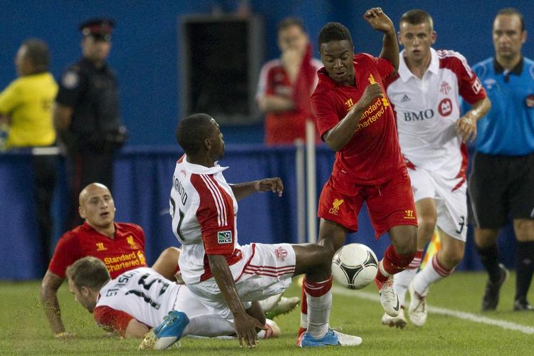 REBELSK. Raheem Sterling var under Liverpools træningslejr i USA en kende for rapkæftet. 